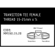 Marley Philmac Transition Tee Female Thread 15-21 x ¾ - MM350.15.20